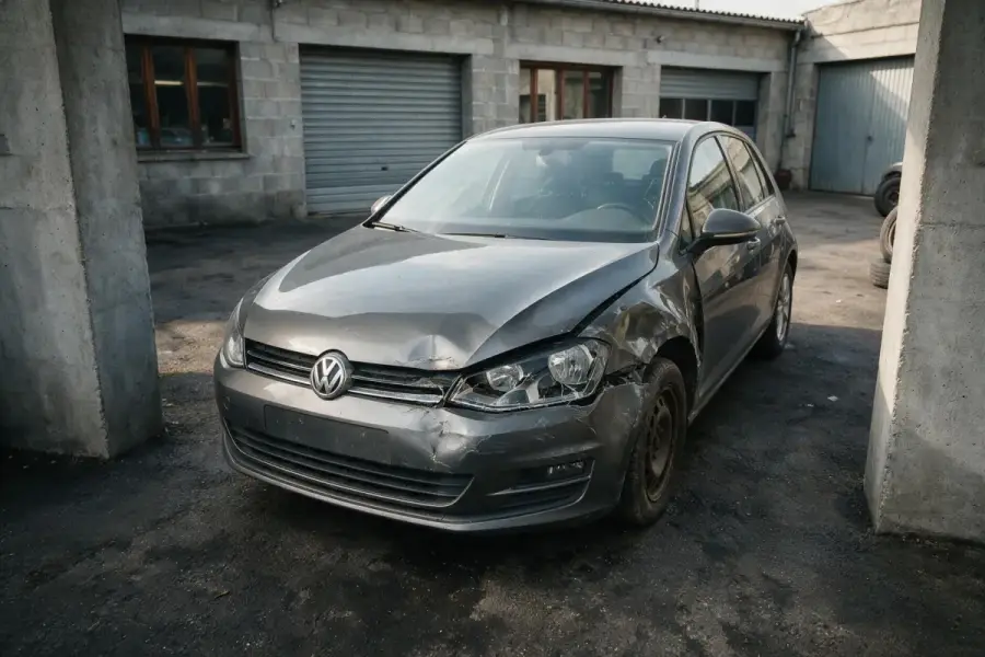 Véhicule accidenté